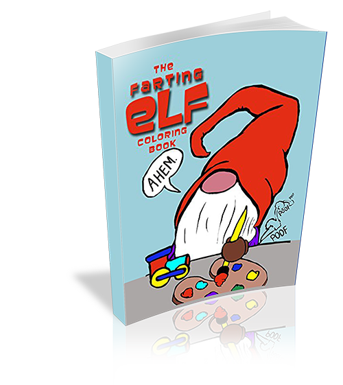Celebrate the Holidays with The Farting Elf Coloring Book